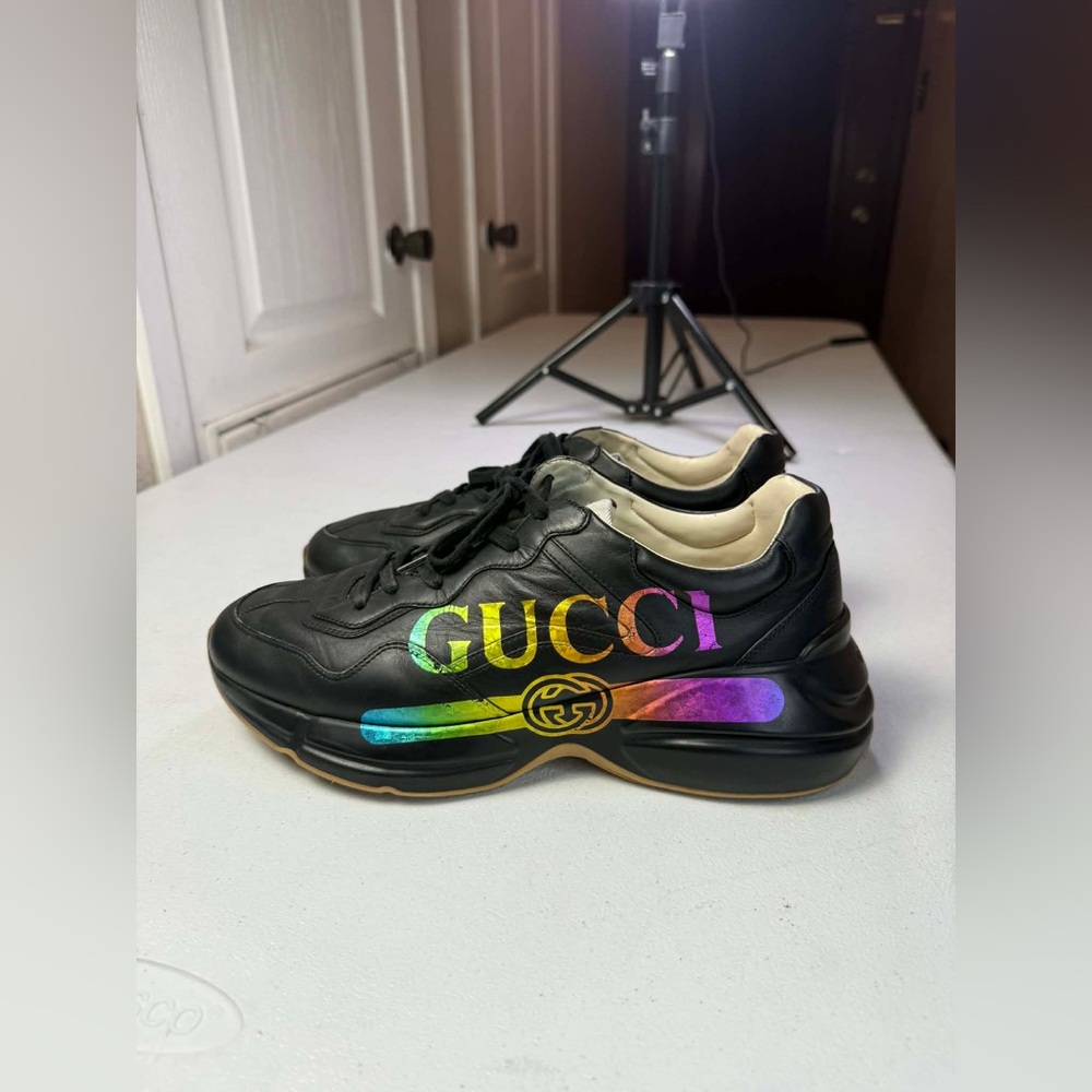 Size 9 Men - Gucci Rhyton Iridescent Logo - Picture 13 of 16